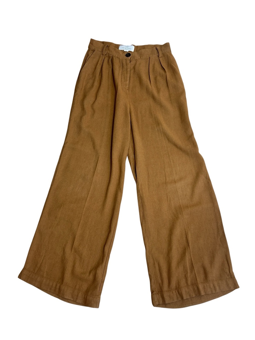 Trovata Birds of Paradis Brown Wide Leg Trouser Pants size 0 - Picture 6 of 10